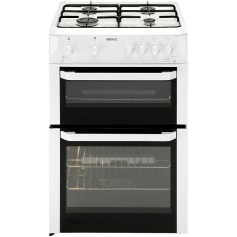Beko BDG682WP 60cm White Free Standing Double Cavity Gas Cooker
