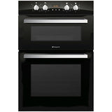 Hotpoint DCL 08 CB Signature Double Electric Oven, Black Glass