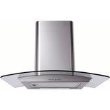 Matrix MEP601SS 60cm Curved Glass Cooker Hood Stainless Steel