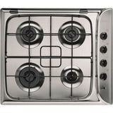 Indesit PIM640ASIX - 60cm Gas Hob - Stainless Steel