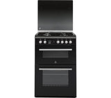 INDESIT DD60G2CGK - 60cm Gas Cooker - Black & Silver