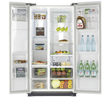 SAMSUNG RS7667FHCWW American-Style Fridge Freezer - White