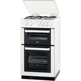 Zanussi ZCG563FW Double Oven Gas Cooker White