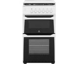 Indesit ITL50GW Single Full Gas Cooker - White