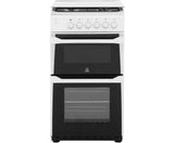 Indesit ITL50GW Single Full Gas Cooker - White
