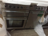 RANGEMASTER Platinum 90 Dual Fuel Range Cooker - Stainless Steel & Chrome