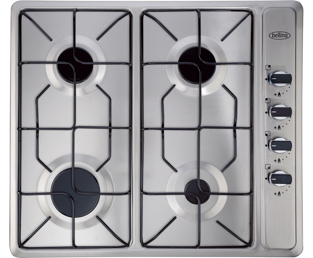 Belling GHU60GE 60cm Gas Hob Stainless steel Safeer Appliances Ltd
