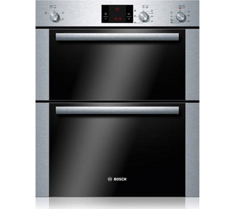 BOSCH HBN13B251B Electric Built-under Double Oven - Brushed Steel