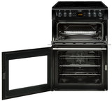 Beko BDVC665MK Mirrored Glass  60cm Double Oven Electric Cooker