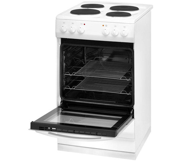 ESSENTIALS CFSEWH14 - 50cm Electric Cooker - White – Safeer Appliances Ltd