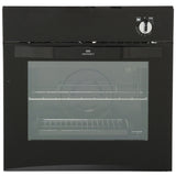 New World NW601G Steel Single Built Under Gas Oven - Black