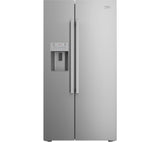 Beko ASP341X American Style Fridge Freezer Water Ice Dispenser Stainless Steel