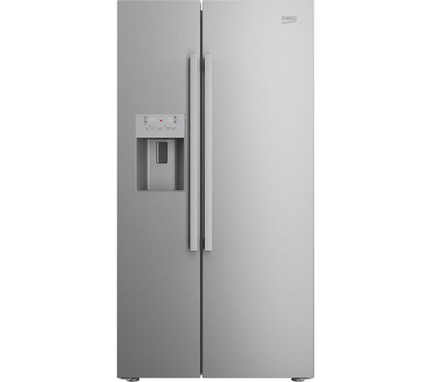 Beko ASP341X American Style Fridge Freezer Water Ice Dispenser Stainless Steel